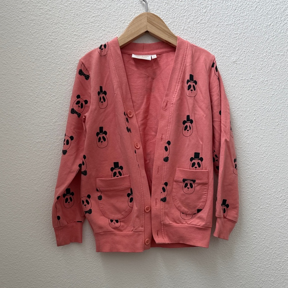 Mini Rodini  Panda Print cardigan